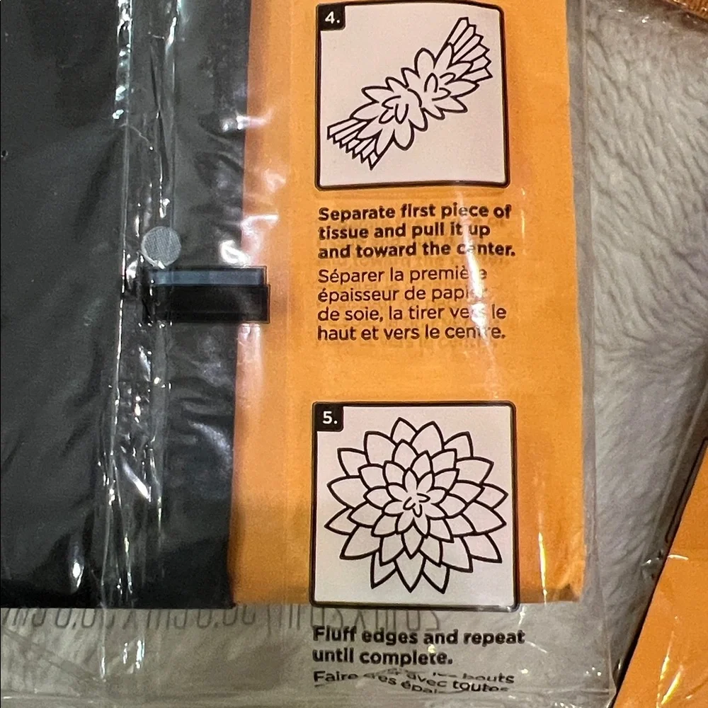 22 packages of Tissue Paper total 264 sheets black, and orange